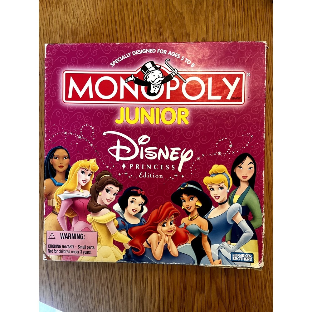 Monopoly Junior Disney Princess 2004 Edition y2k nostalgic board game
